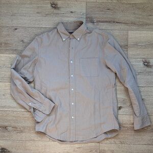 J. Crew Men's Beige Casual Button-Down Shirt